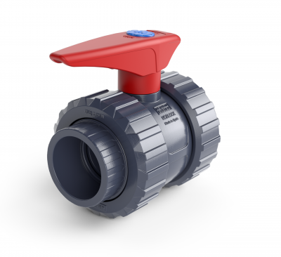 Кран шаровой ПВХ Ø 63 под клей, PE/EPDM, PN16, Hidroten, Испания 1011079